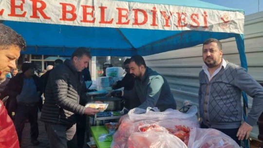Aydın sanayi esnafı, geleneksel hayır yemeğini gerçekleştirdi