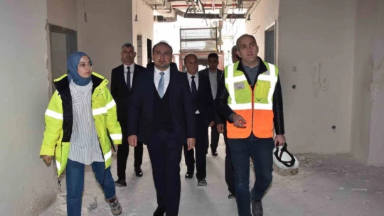Aydın Şehir Hastanesi'nde inşaat çalışmaları sürüyor