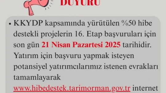 Aydın Tarım ve Orman İl Müdürlüğü uyardı: Son gün 21 Nisan