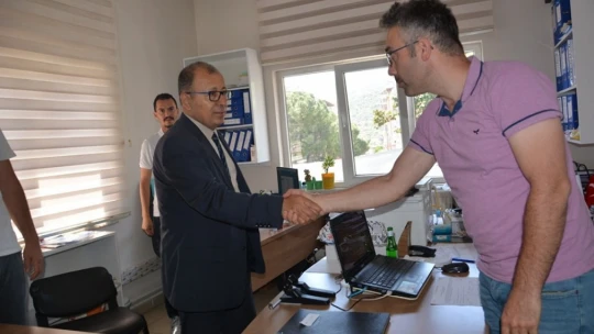 Aydın Tarım ve Orman İl Müdürü Altıntaş, Bozdoğan'daki çalışmaları yerinde inceledi