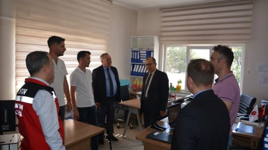 Aydın Tarım ve Orman İl Müdürü Altıntaş, Bozdoğan'daki çalışmaları yerinde inceledi
