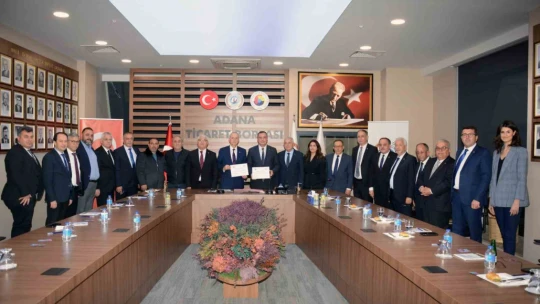 Aydın Ticaret Borsası ve Adana Ticaret Borsası kardeşlik protokolü imzaladı