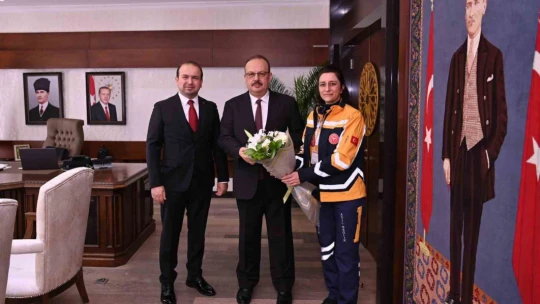 Aydın Valisi Canbolat, sağlıkçıları ağırladı