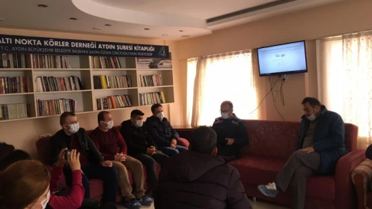 Aydın Afet Müdürlüğü'nden görme engellilere farkındalık eğitimi