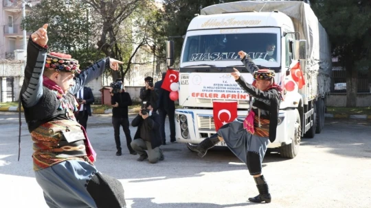 Aydın'dan Afrin'e anlamlı destek