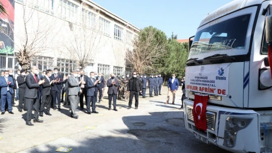 Aydın'dan Afrin'e anlamlı destek