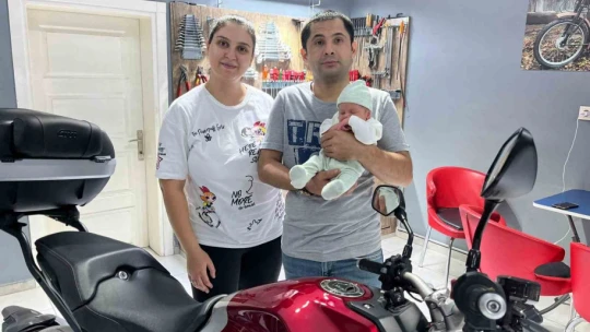 Aydınlı çift, bebeklerine Honda adını verdi