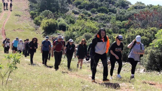 Aydınlı dağcılar, Sakartepe zirvesine çıktı