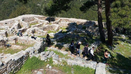 Aydınlı doğaseverler, Bodrum'un arka bahçesini gezdi