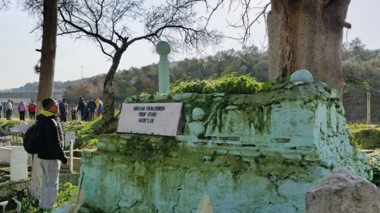Aydınlı doğaseverler Orthosia Antik Kenti'ni gezdi