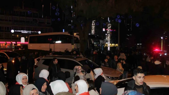 Aydınlı umreciler dualarla uğurlandı