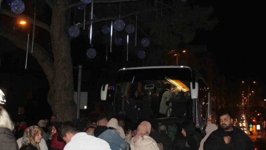 Aydınlı umreciler dualarla uğurlandı