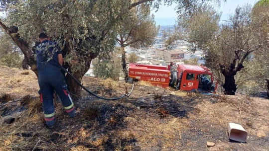 Aynı yer yeniden yandı ekipler harekete geçti