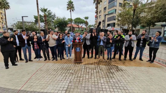 Basına ve polise saldırıya Aydın basınından protesto