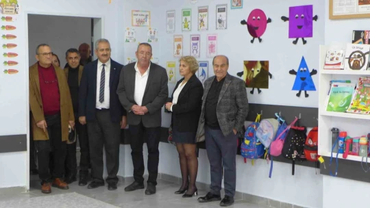 Başkan Akdoğan ve Milli Eğitim Müdürü Ataman, TOBB Anaokulu'nu inceledi