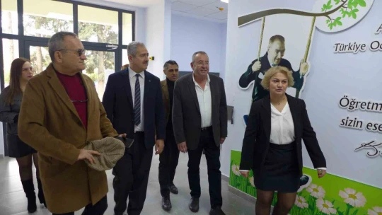 Başkan Akdoğan ve Milli Eğitim Müdürü Ataman, TOBB Anaokulu'nu inceledi