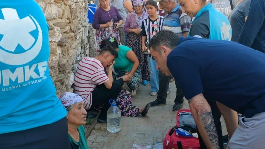 Başkan Arıcı ve Kaymakam Baştürk yangın bölgesinde