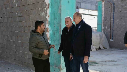 Başkan Atabay, Didim Kültür Merkezi inşaatını yerinde inceledi