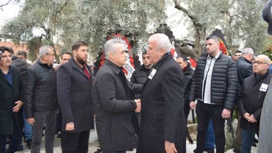 Başkan Atay'ın ağabeyi son yolculuğuna uğurlandı.