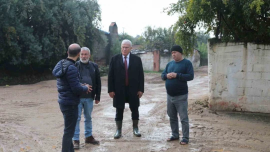 Başkan Atay sel mağduru vatandaşlarla buluştu