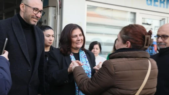 Başkan Çerçioğlu Germencik Pazarı'nda vatandaşlarla buluştu