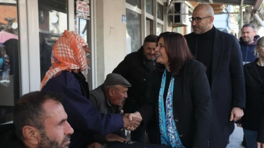Başkan Çerçioğlu Germencik Pazarı'nda vatandaşlarla buluştu