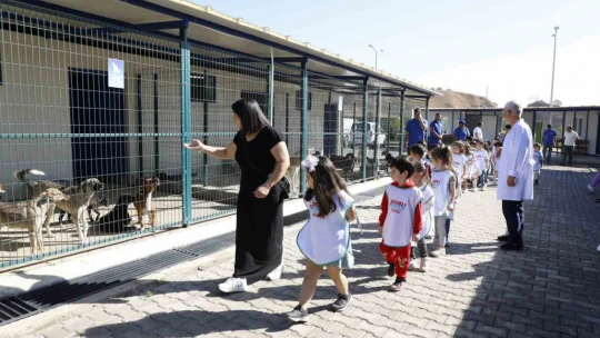 Başkan Çerçioğlu, hayvanları koruma gününde minik öğrencilere can dostlar sevgisini aşıladı