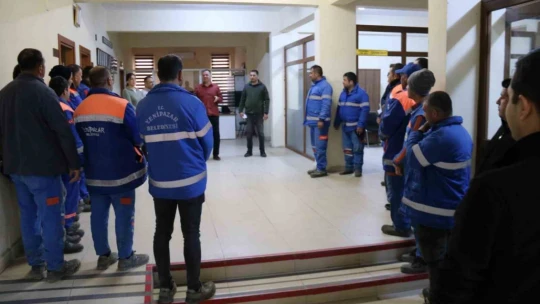 Başkan Ercan çalışanlarının yeni yılını kutladı