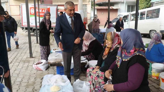 Başkan Kaplan üretici kadınlara köylü pazarı müjdesi verdi