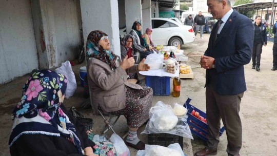 Başkan Kaplan üretici kadınlara köylü pazarı müjdesi verdi
