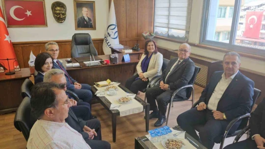 Başkan Tetik, Çerçioğlu'nu makamında ağırladı