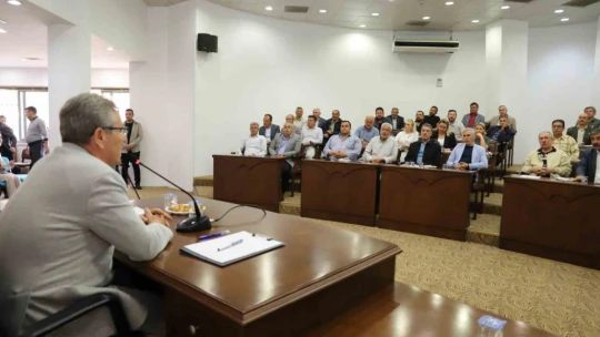 Başkan Tetik muhtarlarla istişare toplantısında buluştu
