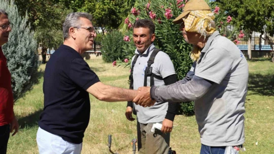 Başkan Tetik, Nazilli'de devam eden çalışmaları yerinde inceledi