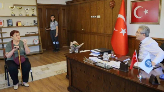 Başkan Tetik, şehit eşinin talebini yerine getirdi