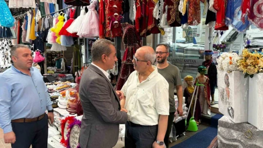 Başkan Yetişkin Ayakkabıcılar Çarşısı esnafı ile buluştu