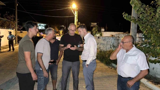 Başkan Zencirci'den yangın bölgelerinde gece mesaisi