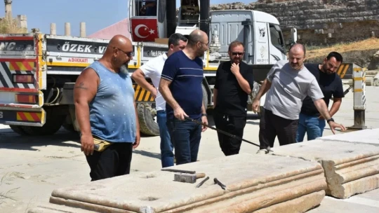 Başkan Zencirci, Magnesia Antik Kenti çalışmalarını inceledi