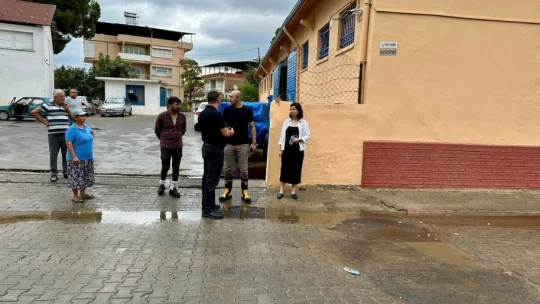 Başkan Zencirci selden etkilenen mahallelerde incelemelerde bulundu