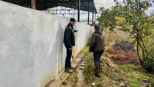 Başkan Zencirci, su basan düğün salonunda incelemelerde bulundu