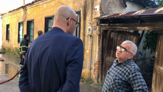 Başkan Zencirci, yangın sonrası incelemelerde bulundu