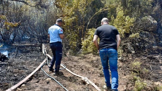 Başkan Zenirci orman yangını çalışmalarını yerinde takip etti