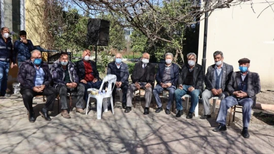 Başkan Özcan'dan merhum muhtara vefa