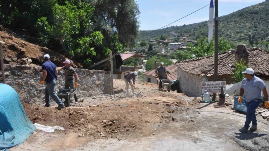 Bozdoğan Belediyesi, Kazandere'ye kalıcı çözüm sundu