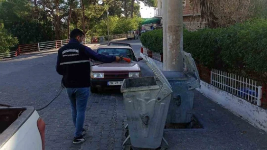 Bozdoğan Belediyesi'nden çöp konteyneri temizliği çalışmaları devam ediyor