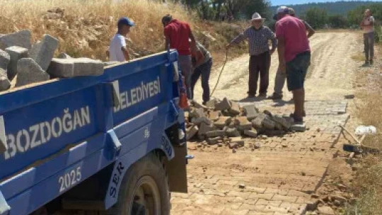 Bozdoğan Belediyesi Yeşilçam mahallesinde çalışmalara devam ediyor