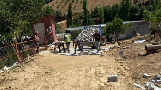 Bozdoğan Belediyesi Yeşilçam mahallesinde çalışmalara devam ediyor