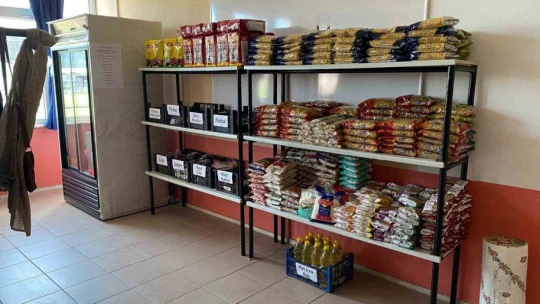 Bozdoğan'da 'Sosyal Market' düzenlenen tören ile açıldı
