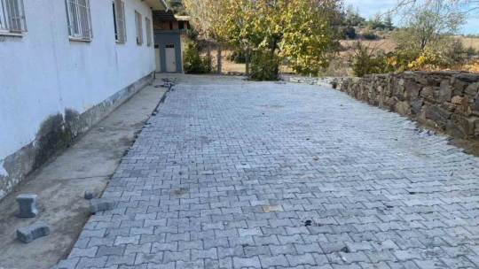 Bozdoğan'da 8 ayda 33 bin metrekare taş döşeme çalışması tamamlandı