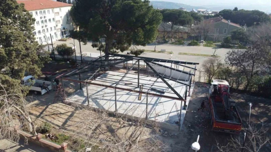 Bozdoğan'da Bizim Kız Kafe'de çalışmalar sürüyor
