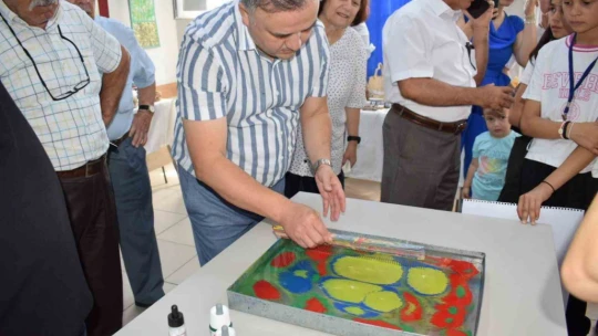 Bozdoğan'da geri dönüşüm malzemelerinden yapılan ürünler sergilendi